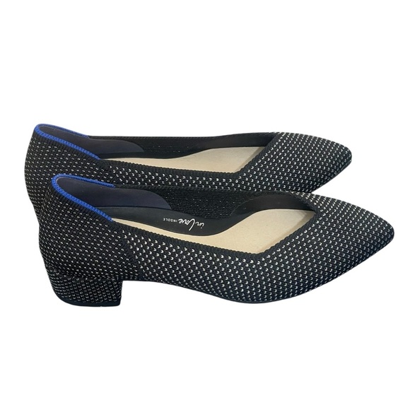 ROTHY'S first heel with our iconic Point II black flats size W6 - Picture 4 of 16